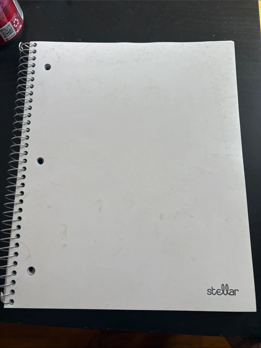 White Spiral-Bound Notebook for Laptops & Notes